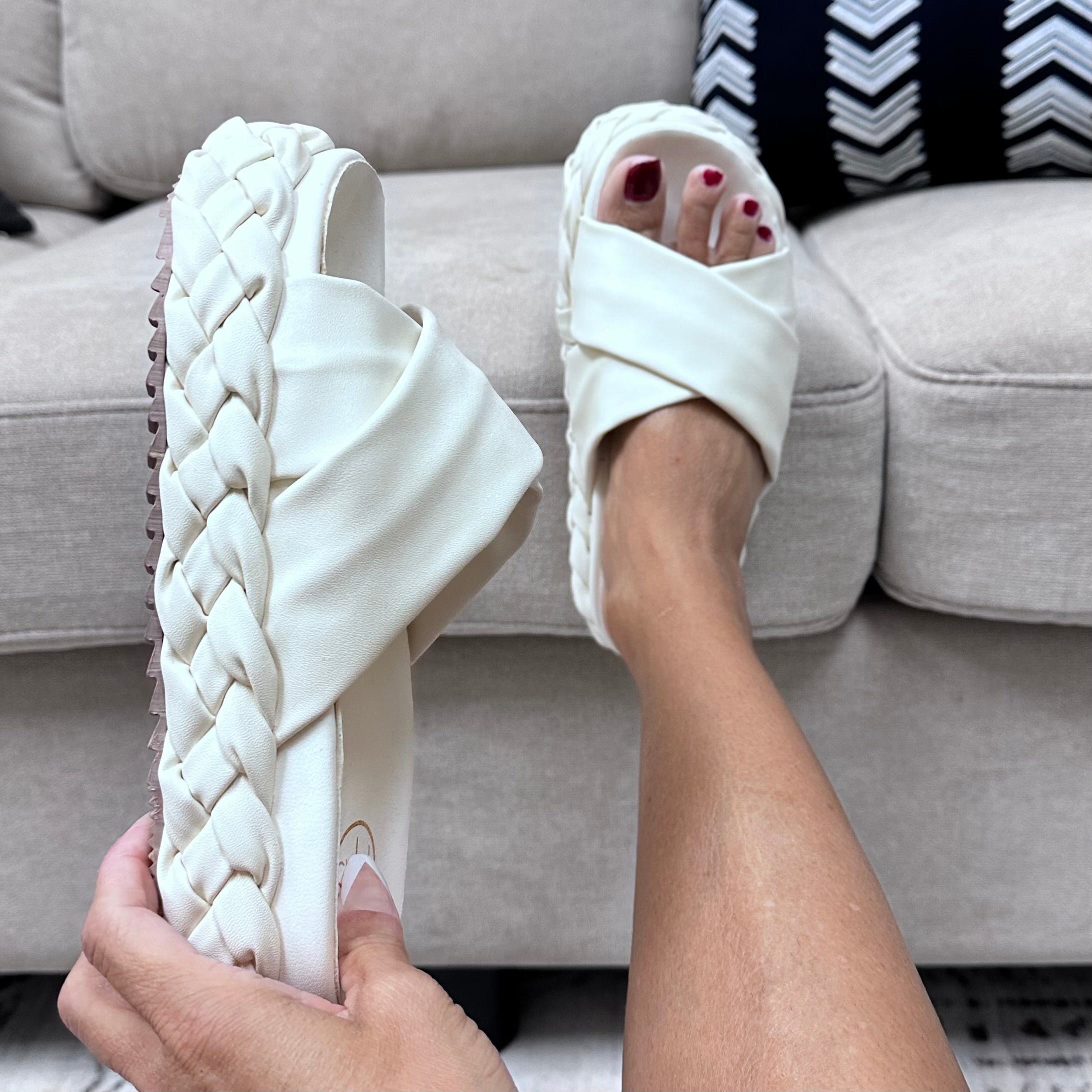 Sky Sandals - White