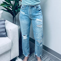 Isabella Distressed Ankle Denim