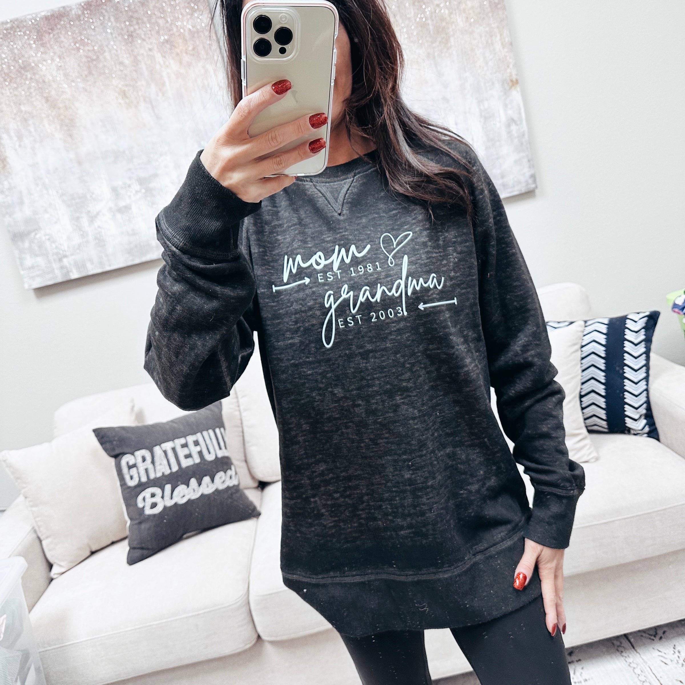 Custom | The Best Title - Grandma Crewneck