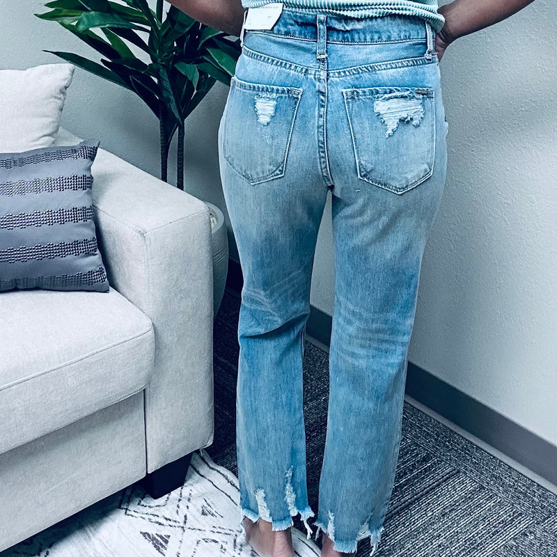 Isabella Distressed Ankle Denim